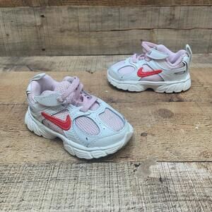 Nike Shoes Girl Toddler Size 5C 21 Pink White Heart Mesh Sneaker I06637-121